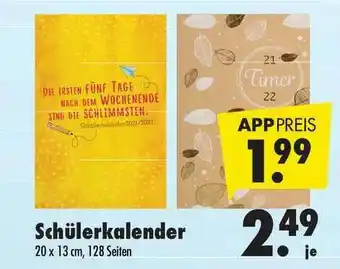 Mäc Geiz Schülerkalender Angebot