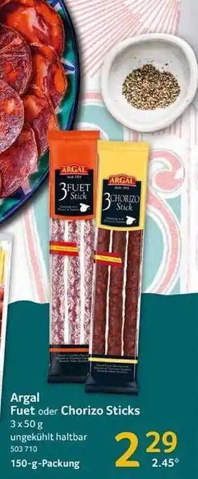 Selgros Argal fuet oder chorizo sticks Angebot