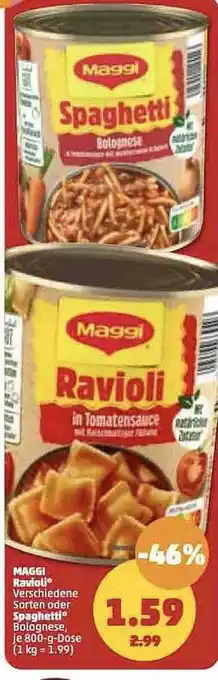 PENNY Maggi ravioli oder spaghetti Angebot