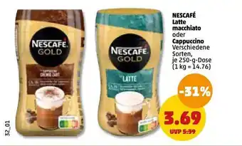 PENNY Nescafé latte macchiato oder cappuccino Angebot