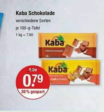 V Markt Kaba schokolade Angebot