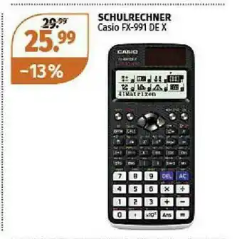 Müller Schulrechner Casio Fx-991 De X Angebot