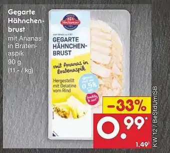 Netto Marken-Discount Stockmeyer gegarte hähnchenbrust Angebot