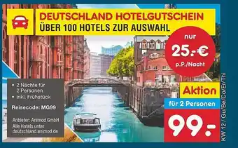 Netto Marken-Discount Deutschland hotelgutschen Angebot