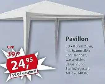 Sonderpreis Baumarkt Pavillon Angebot