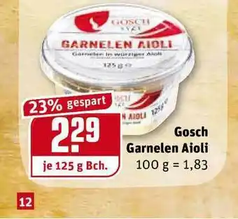 REWE Kaufpark Gosch Garnelen Aioli Angebot