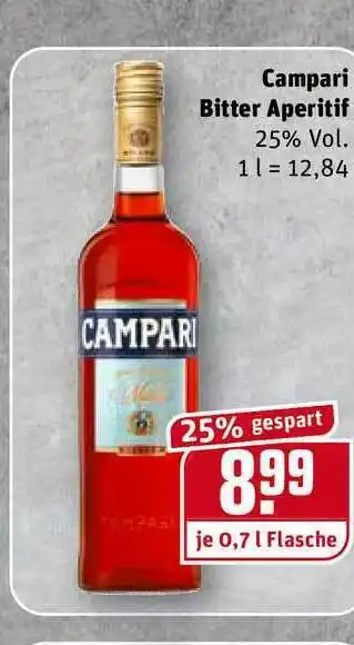 REWE Kaufpark Campari Bitter Aperitif Angebot