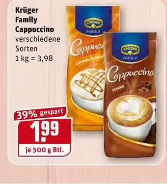 REWE Kaufpark Krüger Family Cappuccino Angebot