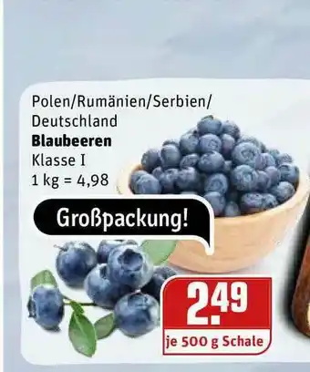 REWE Kaufpark Blaubeeren Angebot