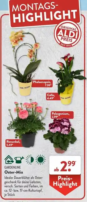 Aldi Süd Gardenline Oster Mix Angebot