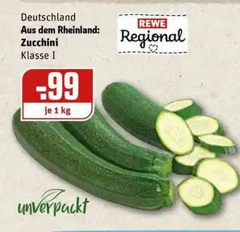 REWE Kaufpark Unverpackt Deutschland Zucchini Angebot