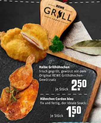 REWE Kaufpark Halbe Grillhähnchen Angebot