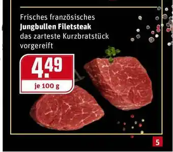 REWE Kaufpark Frisches Französisches Jungbullen Filetsteaks Angebot