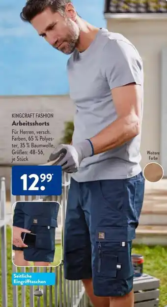 Aldi Süd Kingcraft Fashion Arbeitsshorts Angebot