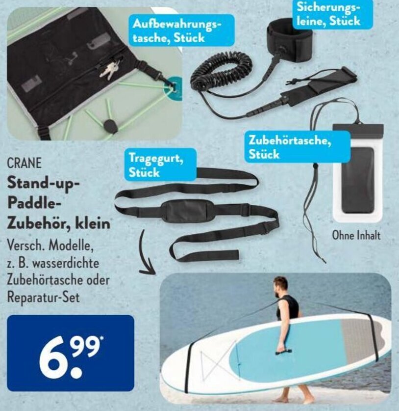 Crane Stand up Paddle Zubehör, klein Angebot bei Aldi Süd