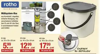 V Markt rotho Mullsystem-Box 6L Angebot