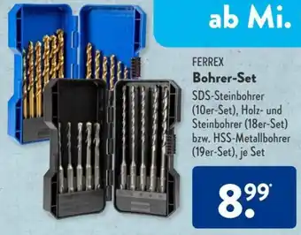 Aldi Süd Ferrex Bohrer Set Angebot