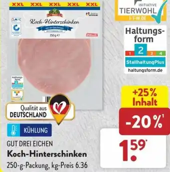 Aldi Süd Gut Drei Eichen Koch Hinterschinken 250 g Packung Angebot