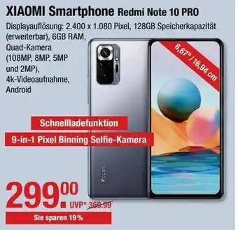 V Markt Xiaomi Smartphone Redmi Note 10 Pro Angebot