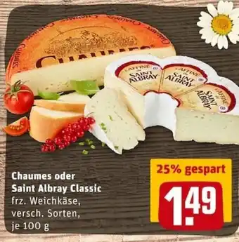 REWE City Chaumes oder St. Albray  Classic 100g Angebot