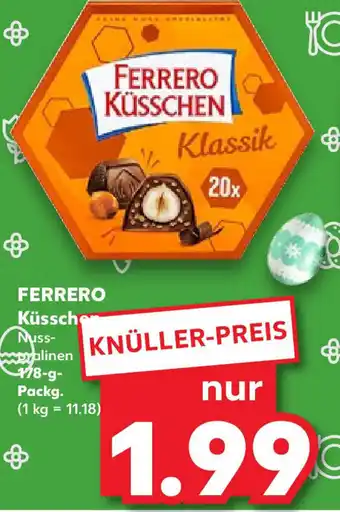 Kaufland Ferrero Küsschen 178 g Packg. Angebot