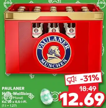 Kaufland Paulaner Hefe-Weißbier Ka. 20x0,5 L Fl. Angebot