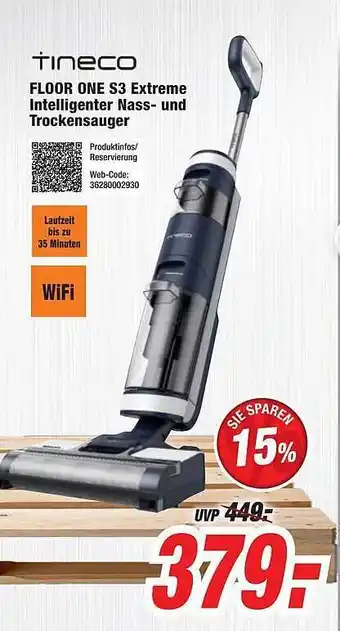 Expert Tineco floor one s3 extreme intelligenter nass- und trockensauger Angebot