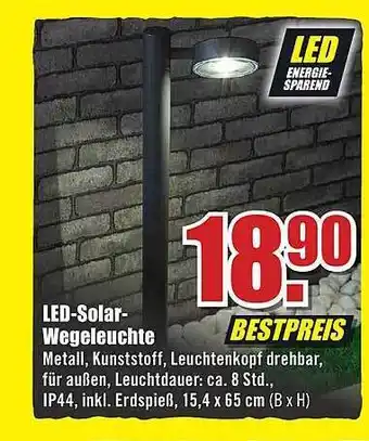 B1 Discount Baumarkt Led-solar-wegeleuchte Angebot