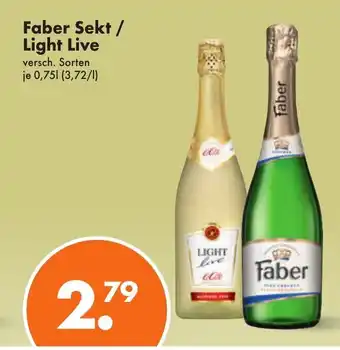 Trink und Spare Faber Sekt o. Light Live 750ml Angebot