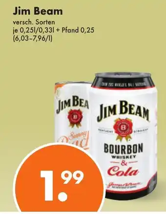 Trink und Spare Jim Beam 250-330ml Angebot