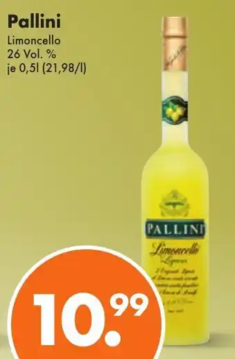 Trink und Spare Pallini Limoncello 500ml Angebot