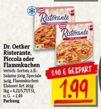 NP Discount Dr. Oetker Ristorante Pizza, Flammkuchen o. Piccola Angebot