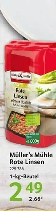 Selgros Müller's mühle rote linsen Angebot