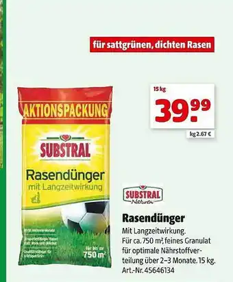 Hagebau Substral rasendünger Angebot