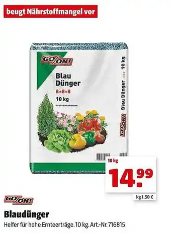 Hagebau Go on! blaudünger Angebot