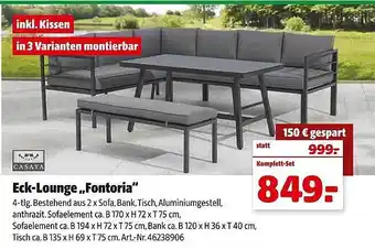 Hagebau Casaya eck-lounge „fontoria“ Angebot