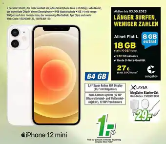 Expert Klein Iphone 12 mini mit congstar allnet flat l Angebot