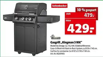 Hagebau Mr. gardener gasgrill „kingman 3 mk“ Angebot