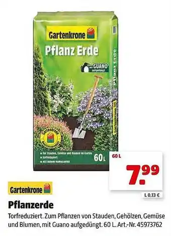 Hagebau Gartenkrone pflanzerde Angebot