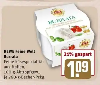 REWE City Rewe Feine Welt Burrata 260g Angebot