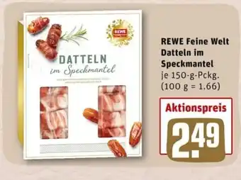 REWE City Rewe Feine Welt Datteln im Speckmantel 150g Angebot