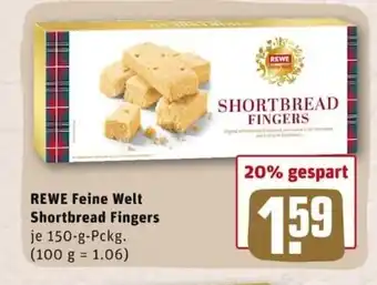 REWE City Rewe Feine Welt Shortbread Fingers 150g Angebot