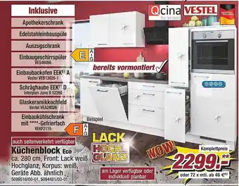 Poco Qcina & vestel küchenblock eco Angebot