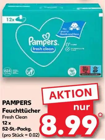 Kaufland Pampers Feuchttücher 12x52 St. Packg. Angebot