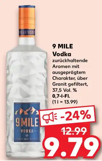 Kaufland 9 Mile Vodka 0,7 L-Fl. Angebot