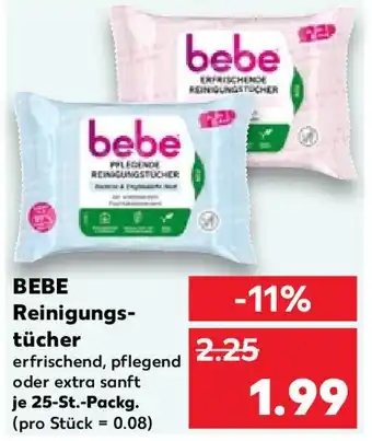 Kaufland Bebe Reinigungstücher 25 St. Packg. Angebot