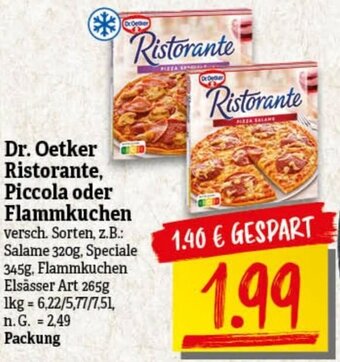 nah & gut Dr. Oetker Ristorante, Piccola oder Flammkuchen Angebot