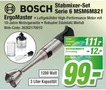 Expert Bosch Stabmixer Set Serie 6 MSM6M821 Angebot