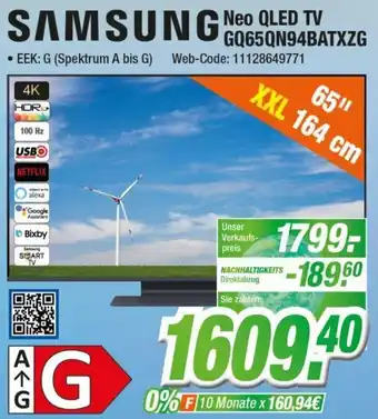 Expert Samsung Neo QLED TV GQ65QN94BATXZG Angebot