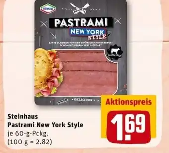 REWE City Steinhaus Pastrami New York Style 60g Angebot